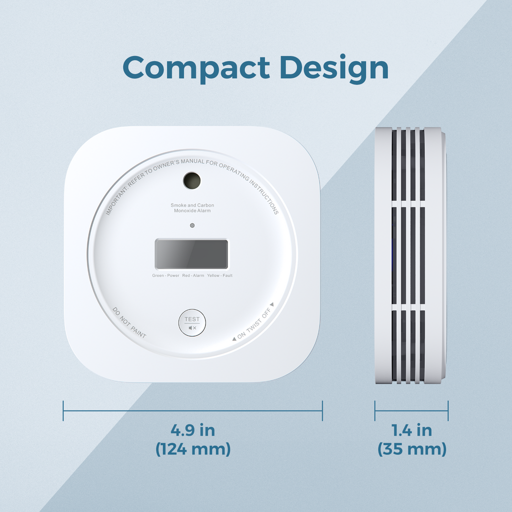 AEGISLINK Smoke and Carbon Monoxide Alarm, 10-Year Lifespan, SC200, 1-Pack