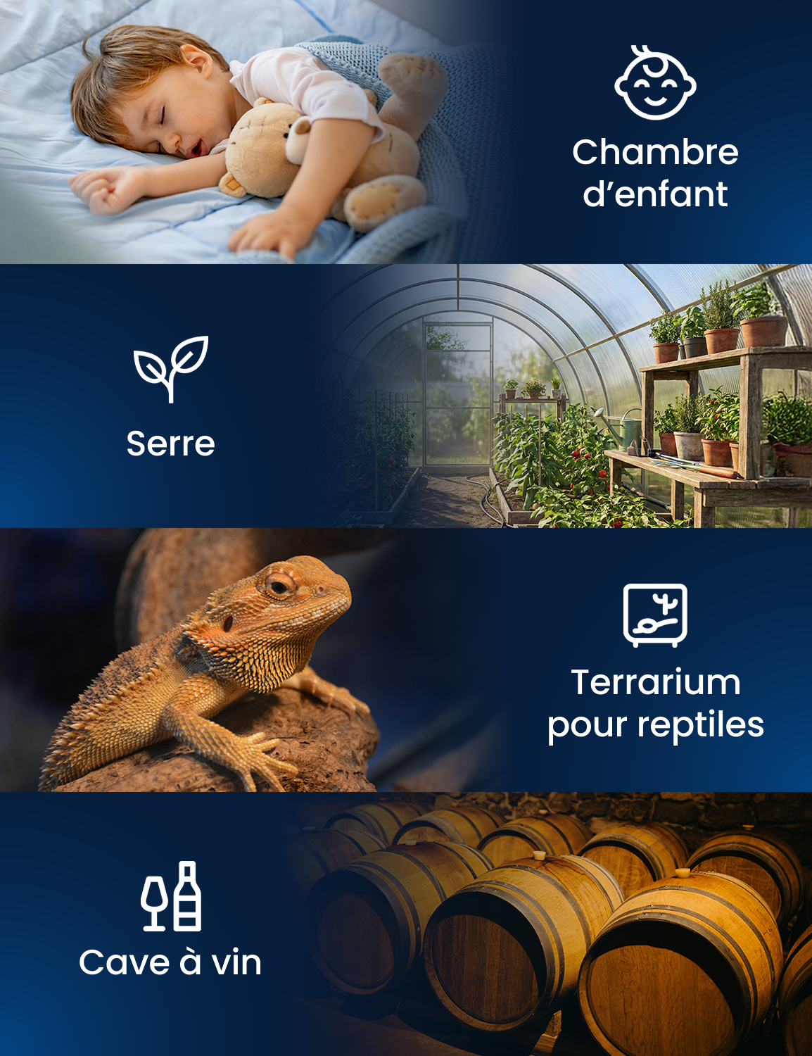 AEGISLINK Hygromètre Thermomètre Intérieur Wi-Fi, Compatible Alexa, ATHZ31