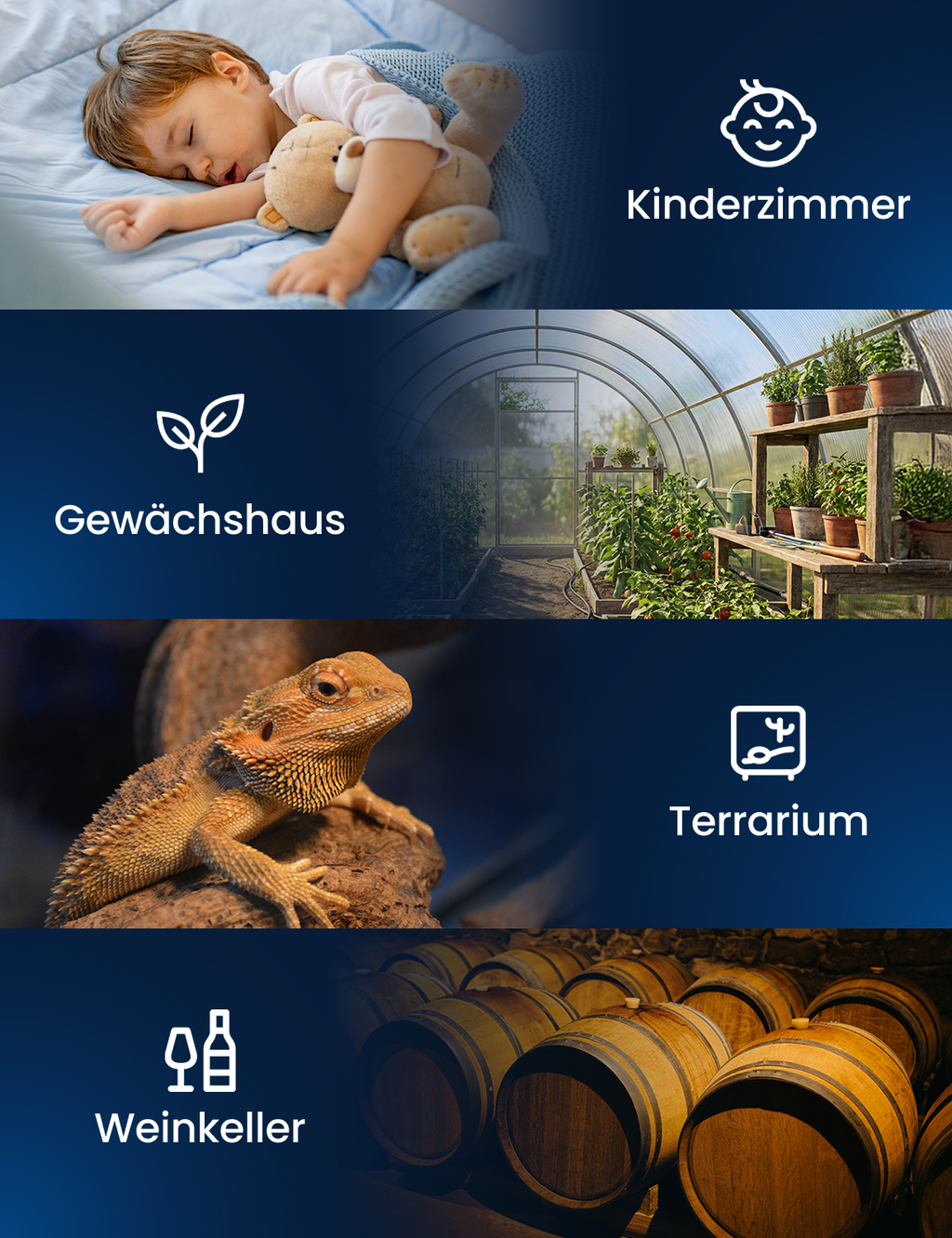 AEGISLINK WLAN Thermometer Hygrometer Innen, Smart Temperaturmonitor & Luftfeuchtigkeitssensor, Thermo-Hygrometer mit APP, Verlaufsdaten & Datenexport, Alexa-kompatibel, für ABSZ-Basisstation