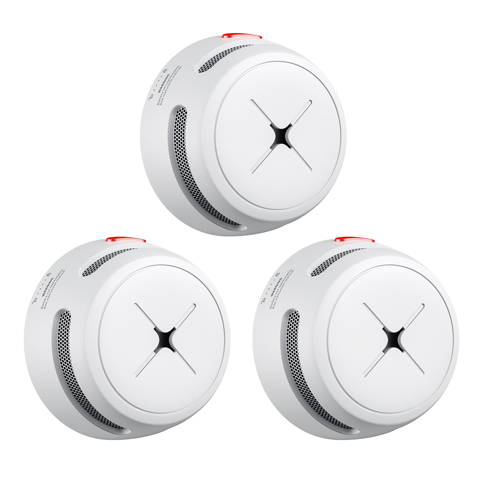 Rauchmelder 1er Set, AEGISLINK 10-Jahres Batterie Mini photoelektrischer Feuermelder, Brandmelder mit Test-/Stummschalt-Taste, Schwacher Batterie Warnung, S500