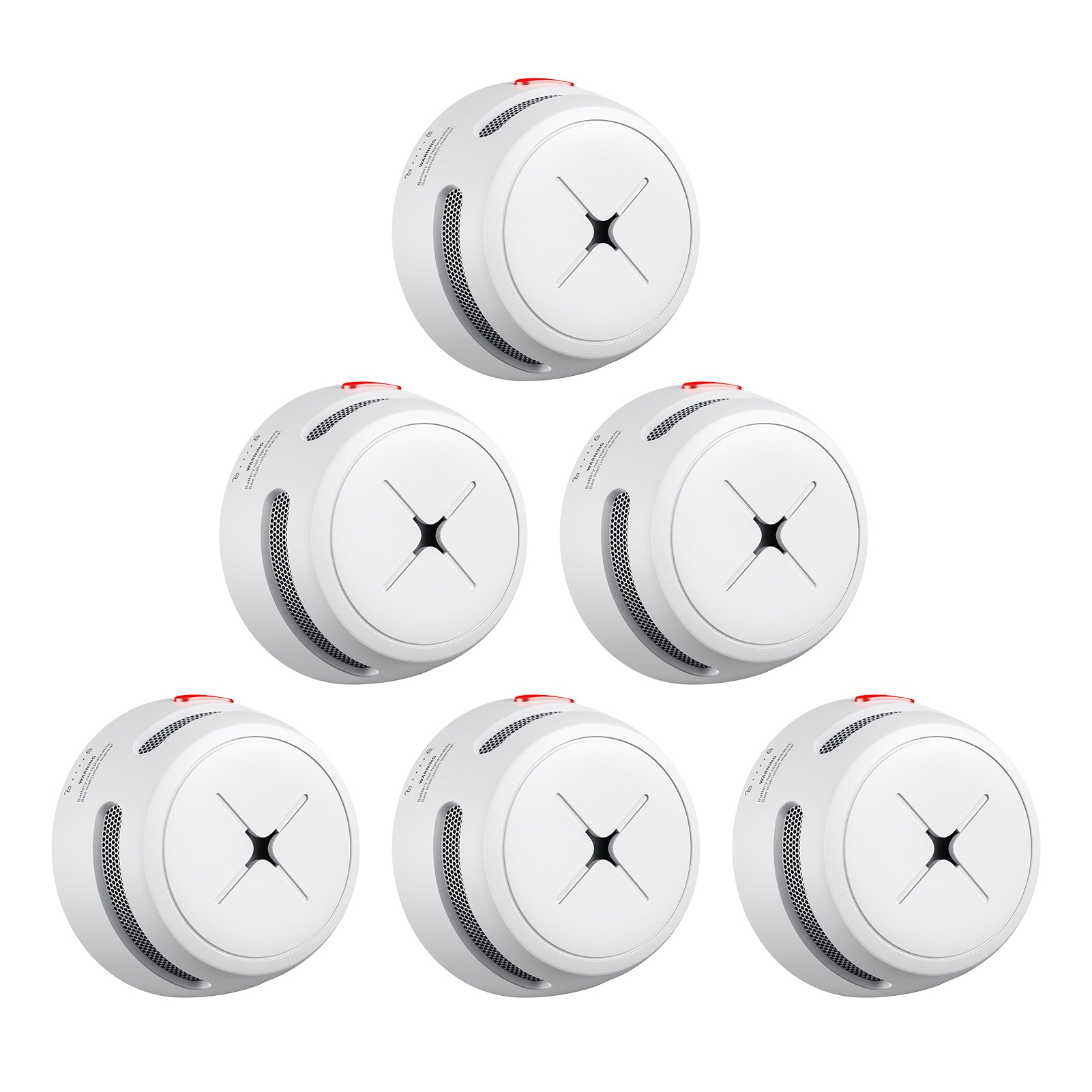 Rauchmelder 1er Set, AEGISLINK 10-Jahres Batterie Mini photoelektrischer Feuermelder, Brandmelder mit Test-/Stummschalt-Taste, Schwacher Batterie Warnung, S500
